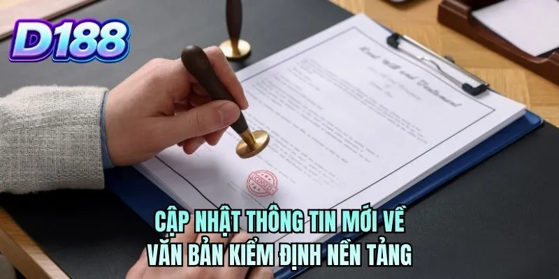 Cập nhật thông tin mới về văn bản kiểm định nền tảng
