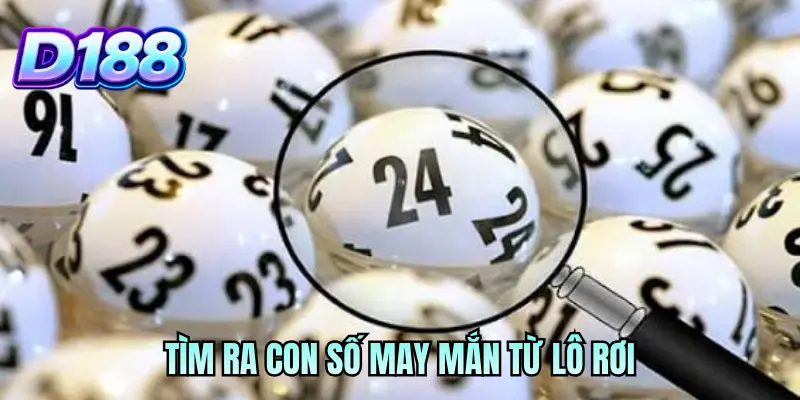 Tìm ra con số may mắn từ lô rơi