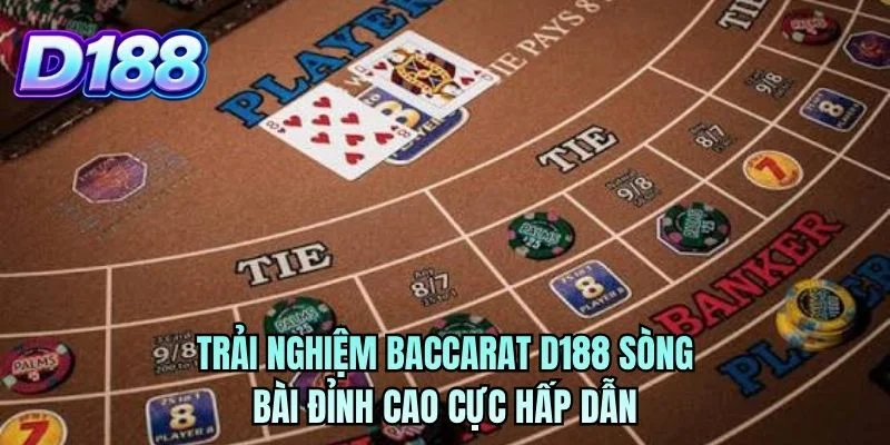 Trải nghiệm baccarat D188 sòng bài đỉnh cao cực hấp dẫn